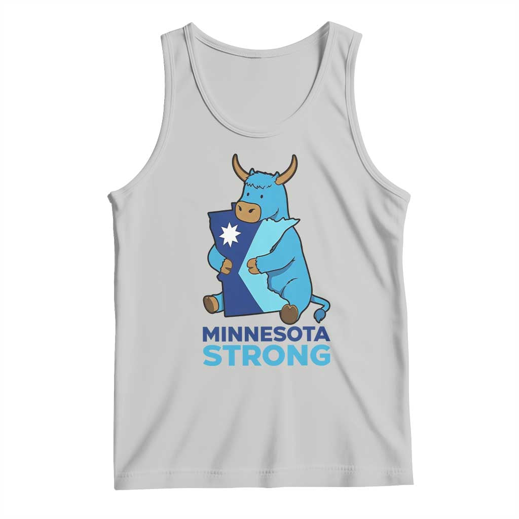 Minnesota Strong Tank Top Blue Ox Midwest Folklore Heritage TS12 Ash Print Your Wear