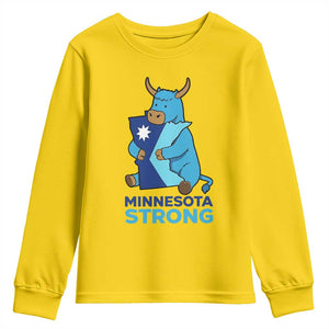Minnesota Strong Youth Sweatshirt Blue Ox Midwest Folklore Heritage TS12 Daisy Print Your Wear