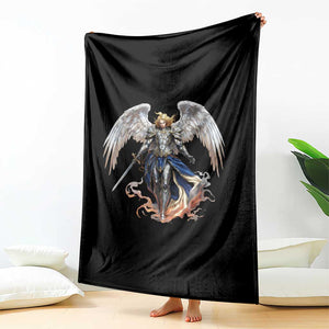 Archangel Saint Michael Warrior Throw Blanket Catholic Protection Gift TS12 Print Your Wear