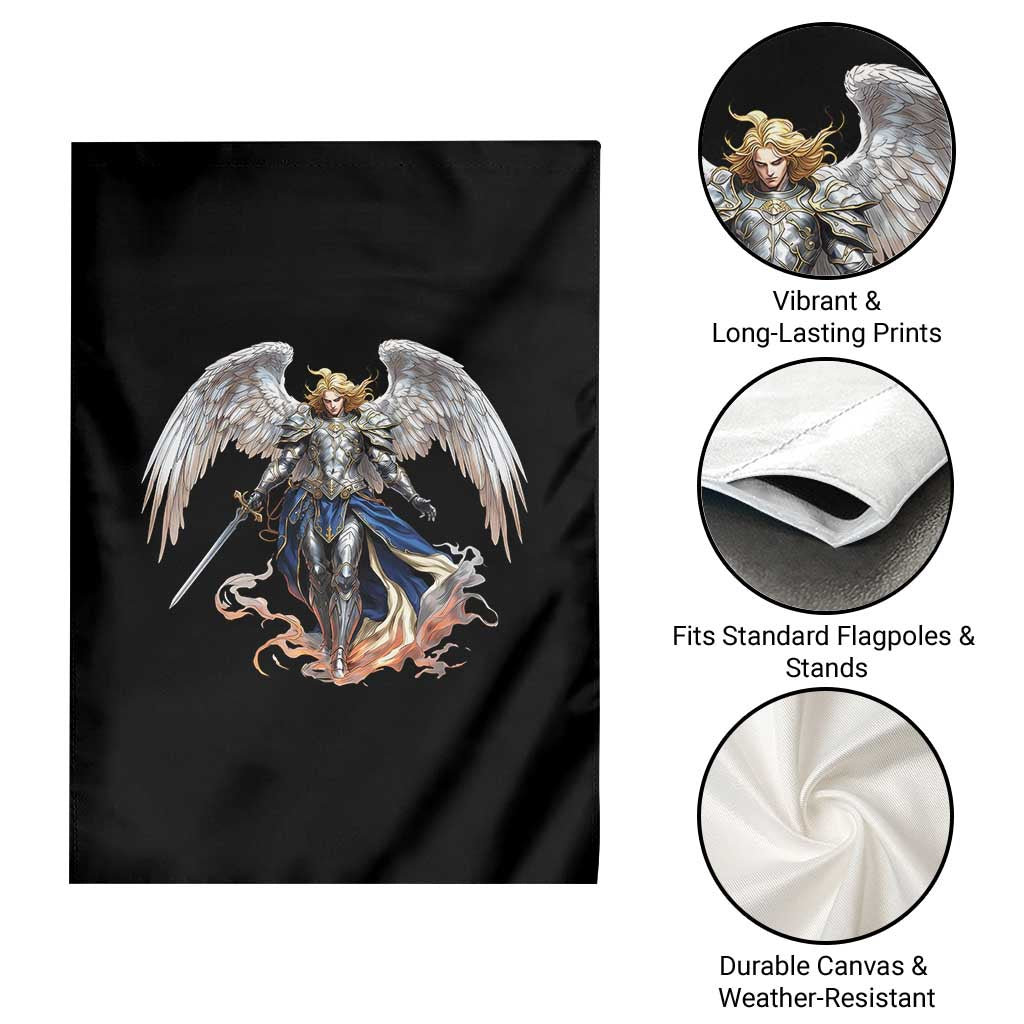 Archangel Saint Michael Warrior Garden Flag Catholic Protection Gift TS12 Print Your Wear