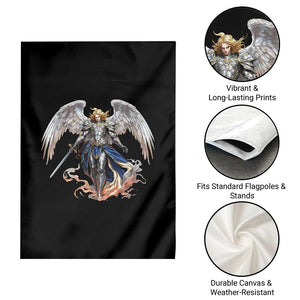 Archangel Saint Michael Warrior Garden Flag Catholic Protection Gift TS12 Print Your Wear