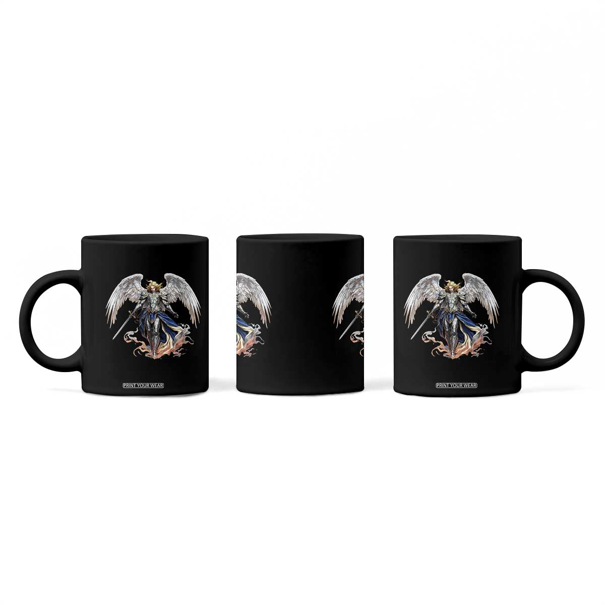 Archangel Saint Michael Warrior Coffee Mug Catholic Protection Gift TS12 Print Your Wear