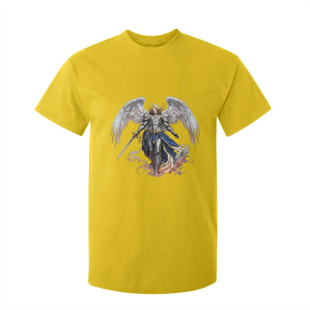 Archangel Saint Michael Warrior T Shirt For Kid Catholic Protection Gift TS12 Daisy Print Your Wear