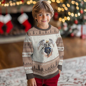Archangel Saint Michael Warrior Ugly Christmas Sweater Catholic Protection Gift TS12 Mocha Mousse Print Your Wear