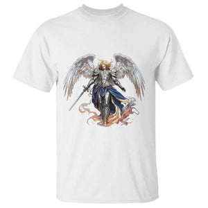 Archangel Saint Michael Warrior T Shirt Catholic Protection Gift TS12 White Print Your Wear