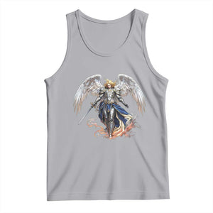 Archangel Saint Michael Warrior Tank Top Catholic Protection Gift TS12 Athletic Heather Print Your Wear