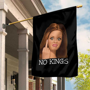 No Kings Garden Flag Funny Disgusted Doll Face Meme TS12 Print Your Wear