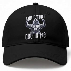Funny Alpha Wolf Meme Baseball Cap I Got That Dog In Me TS12 Print Your Wear