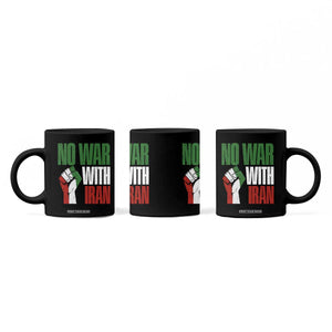 No War With Iran Coffee Mug Peace Activist Gift TS12 Print Your Wear