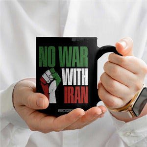 No War With Iran Coffee Mug Peace Activist Gift TS12 Print Your Wear