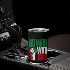 No War With Iran Tumbler Cup Peace Activist Gift TS12 Print Your Wear