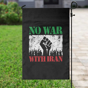 No War With Iran Garden Flag Free Iran Peace Seeker Gift TS12 Print Your Wear