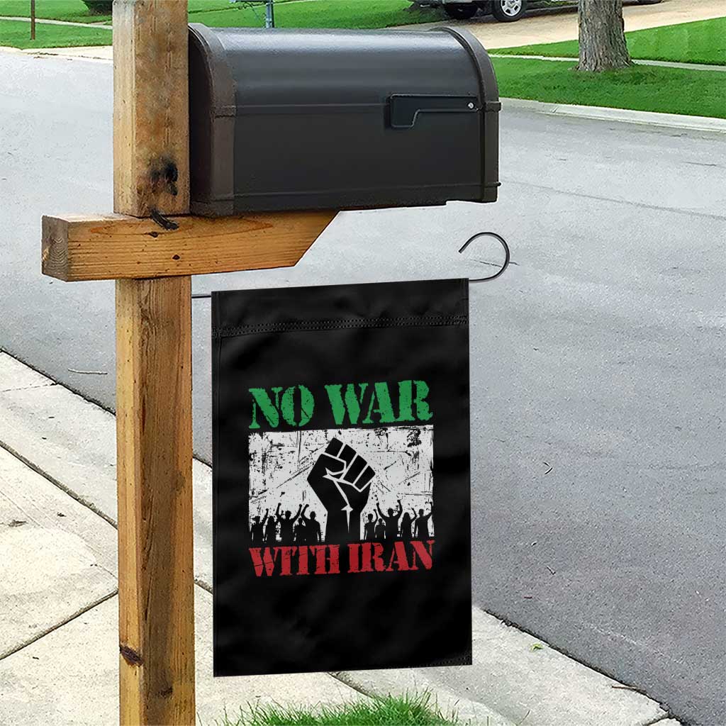 No War With Iran Garden Flag Free Iran Peace Seeker Gift TS12 Print Your Wear