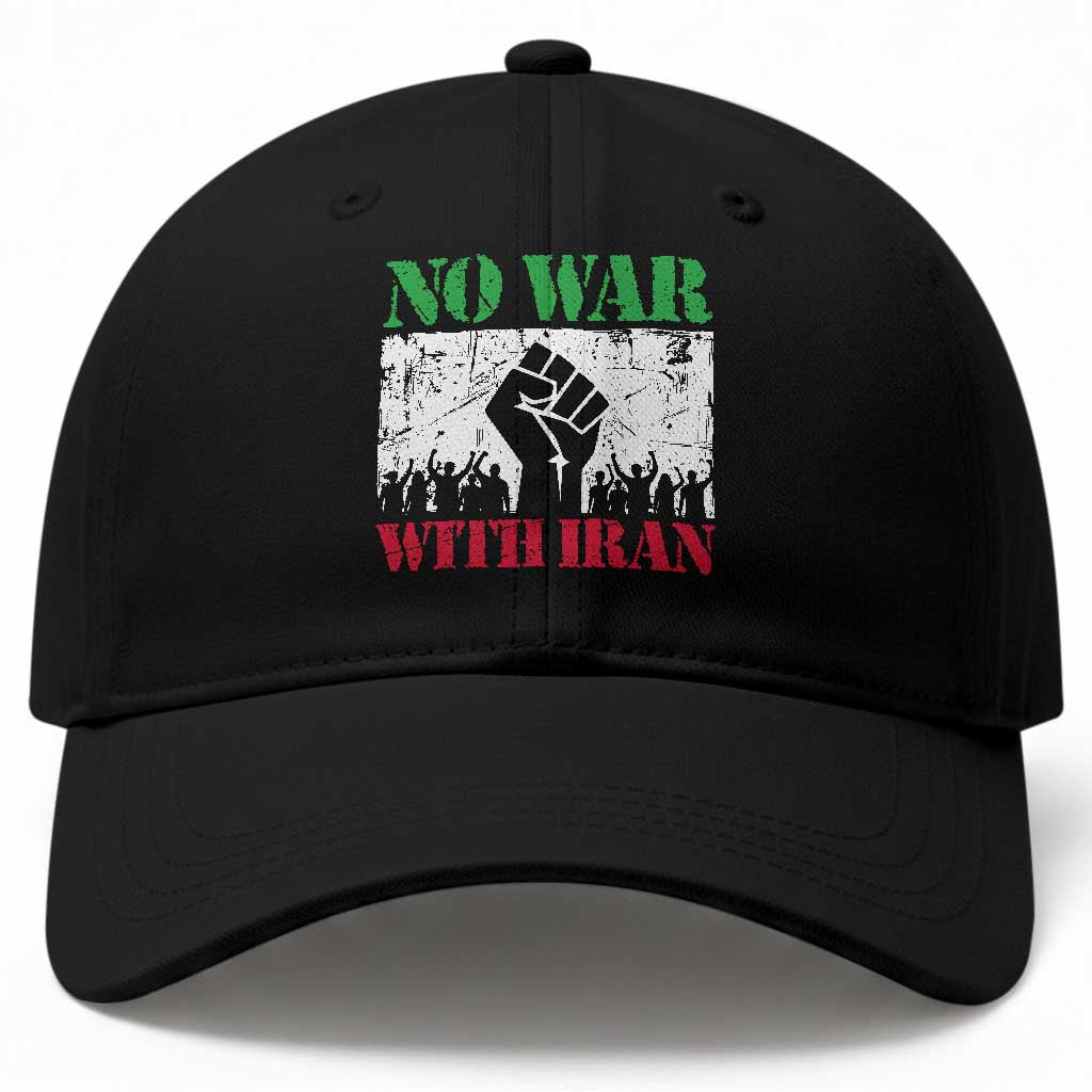 No War With Iran Baseball Cap Free Iran Peace Seeker Gift TS12 Print Your Wear
