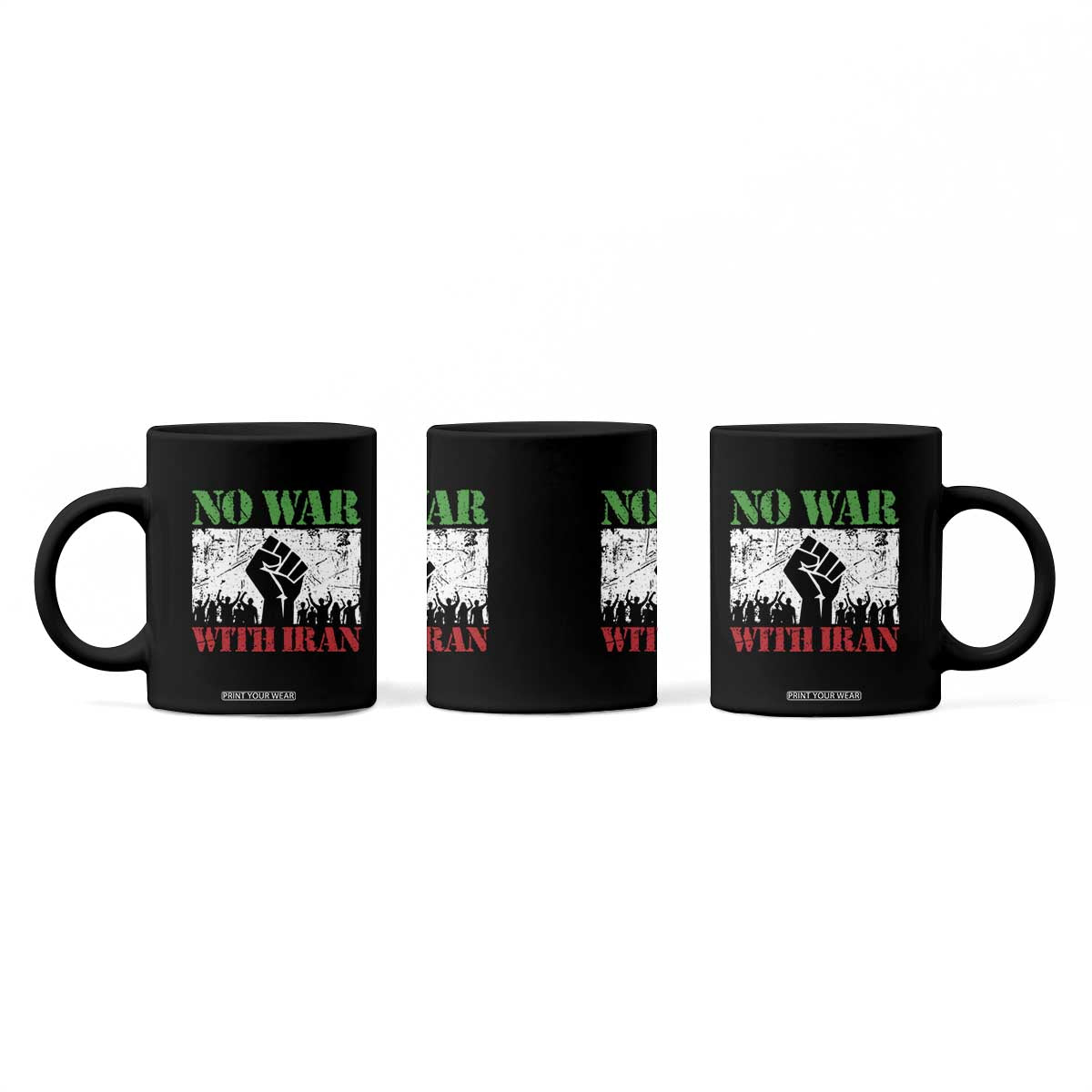 No War With Iran Coffee Mug Free Iran Peace Seeker Gift TS12 Print Your Wear