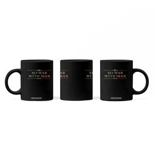 No War With Iran Peace Statement Gift Coffee Mug TS12 Print Your Wear