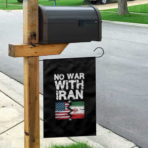 No War With Iran Garden Flag Support Iranian People Peace TS12 Print Your Wear