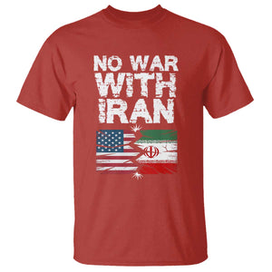 No War With Iran T Shirt Support Iranian People Peace TS12 Red Print Your Wear