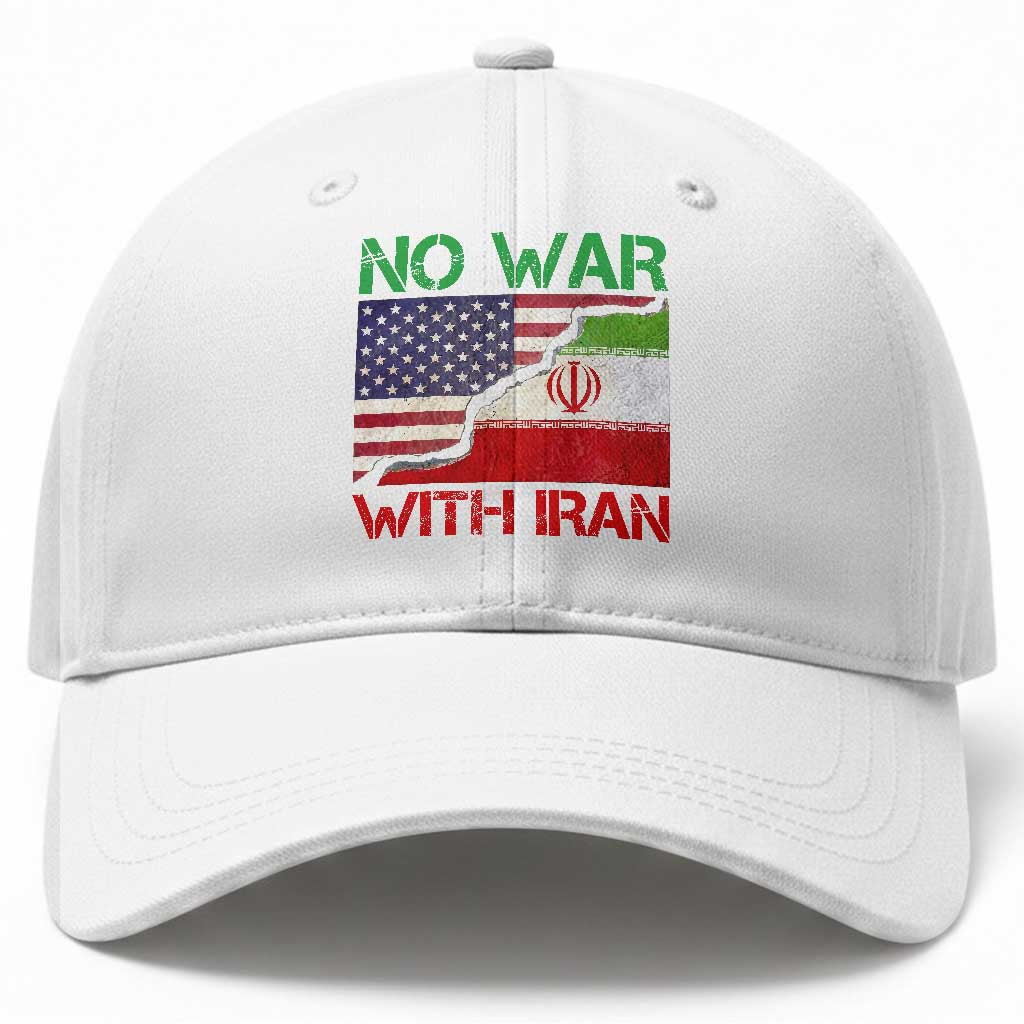 No War With Iran Baseball Cap Middle East Freedom TS12 Print Your Wear