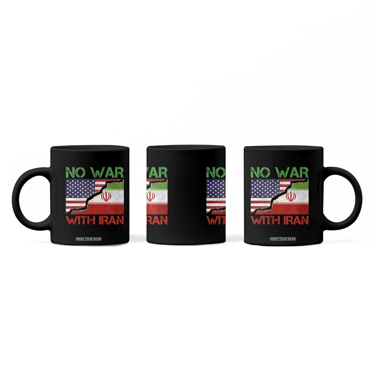 No War With Iran Coffee Mug Middle East Freedom TS12 Print Your Wear