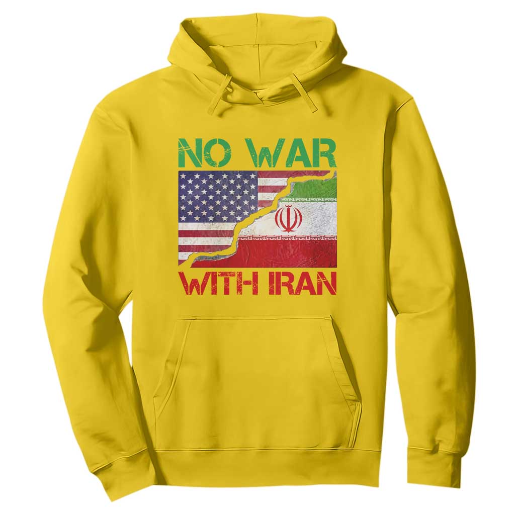 No War With Iran Hoodie Middle East Freedom TS12 Daisy Print Your Wear
