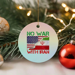 No War With Iran Ceramic Ornament Middle East Freedom TS12 1pc Pastel Print Your Wear
