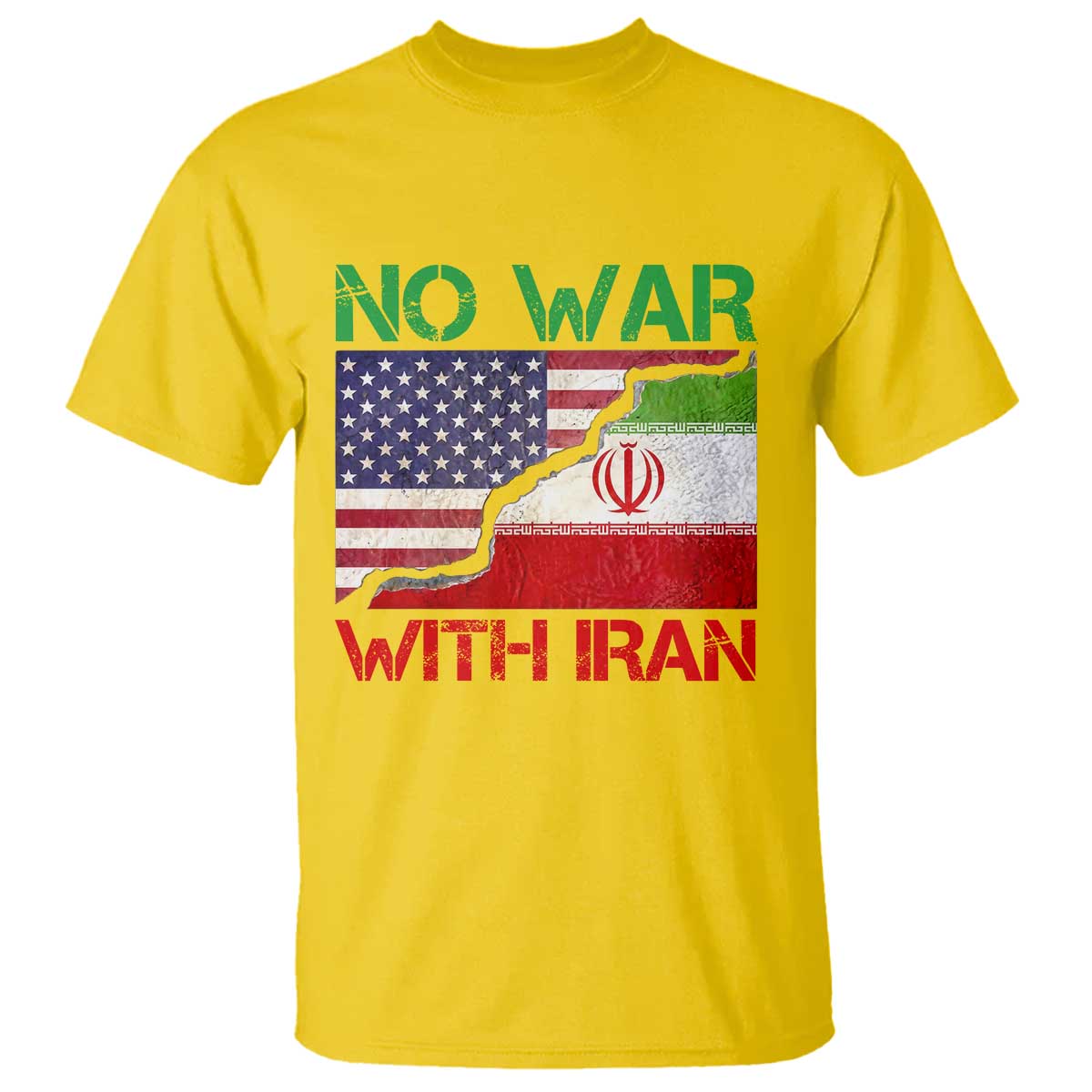 No War With Iran T Shirt Middle East Freedom TS12 Daisy Print Your Wear