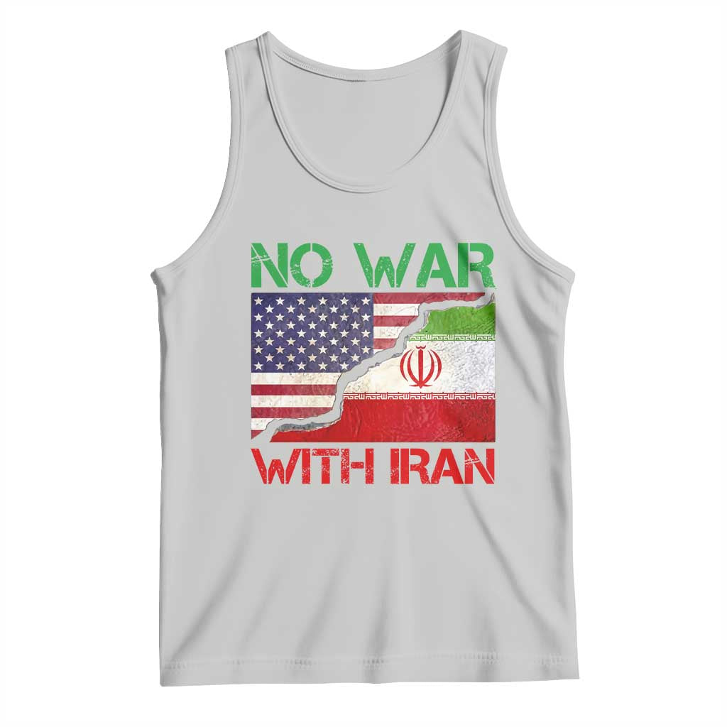 No War With Iran Tank Top Middle East Freedom TS12 Ash Print Your Wear