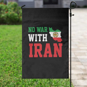 No War With Iran Garden Flag Iran Freedom Protest TS12 Print Your Wear