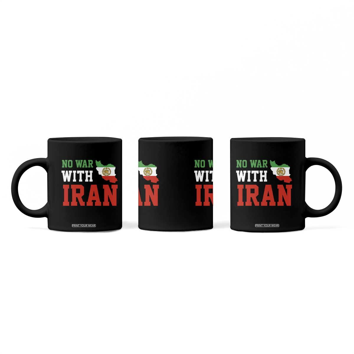 No War With Iran Coffee Mug Iran Freedom Protest TS12 Print Your Wear