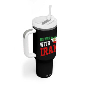 No War With Iran Tumbler With Handle Iran Freedom Protest TS12 Print Your Wear