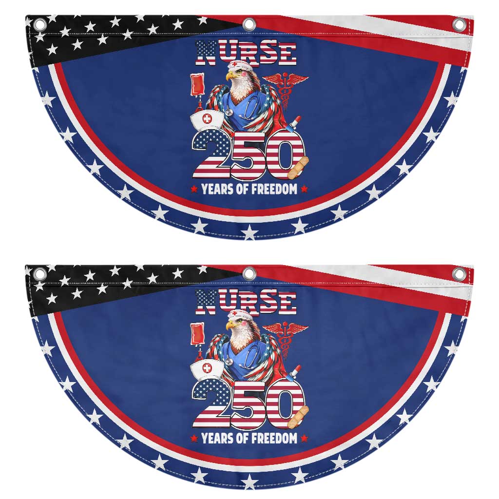 Bald Eagle Nurse 250 Years Of Freedom Patriotic Fan Flag American Nurse Gift TS12 2pcs pack Classic Navy Print Your Wear