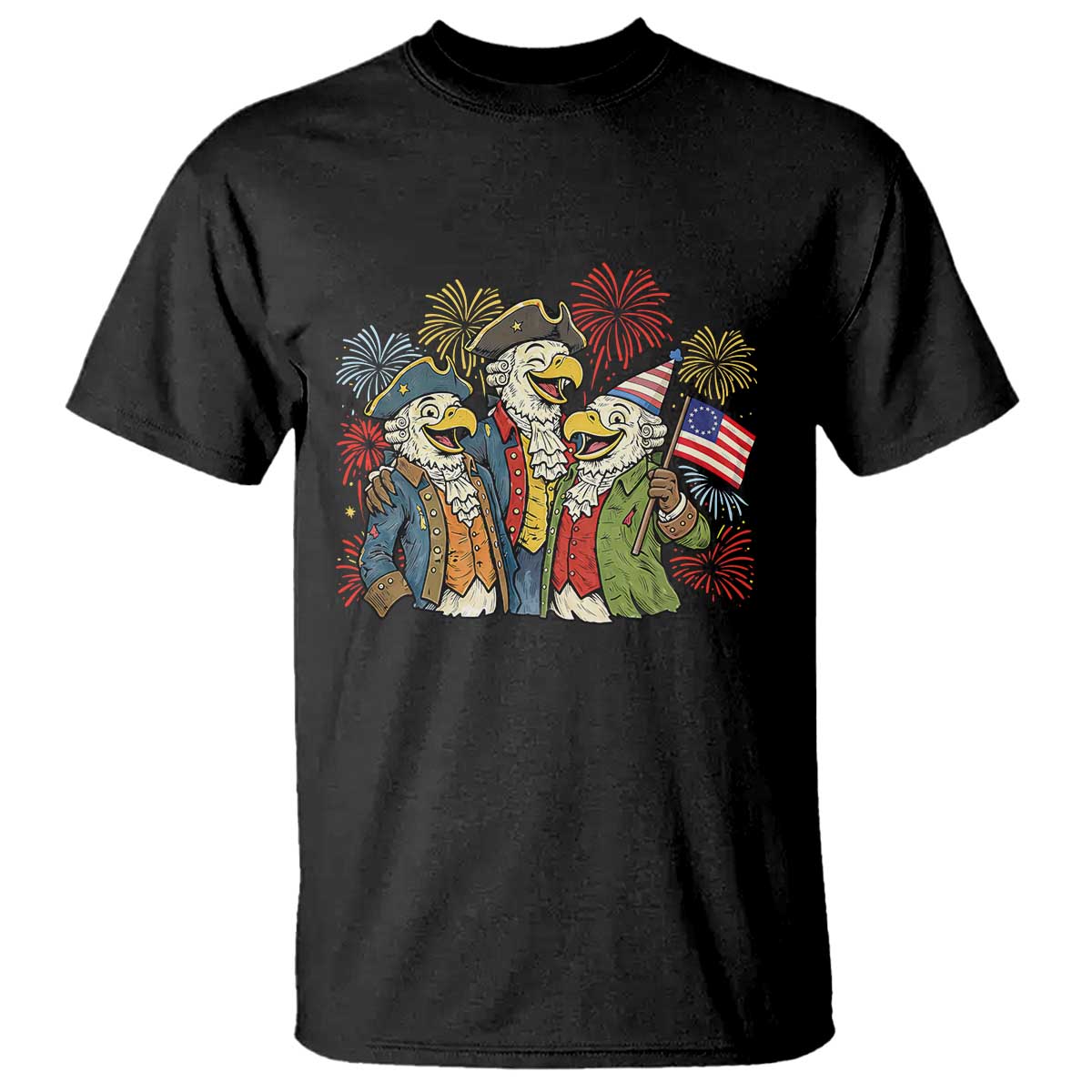 Funny Founding Fathers Eagle T Shirt 250th Anniversary America Patriotic Gift TS12 Black Print Your Wear