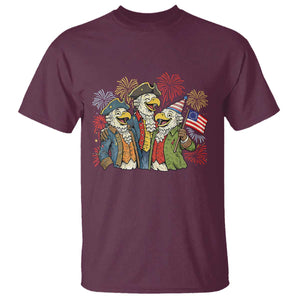 Funny Founding Fathers Eagle T Shirt 250th Anniversary America Patriotic Gift TS12 Maroon Print Your Wear