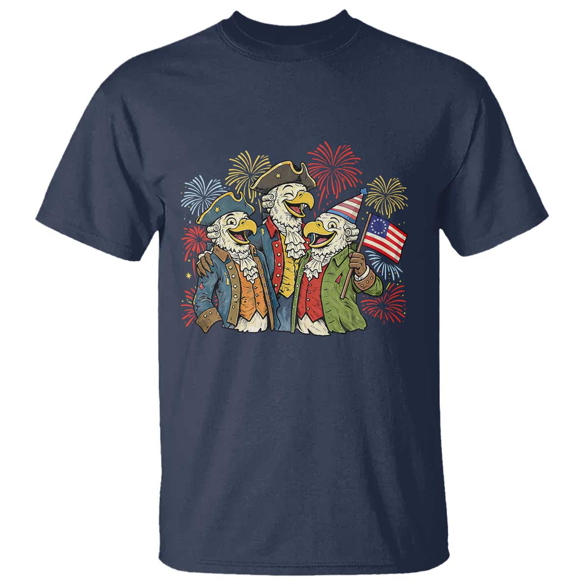 Funny Founding Fathers Eagle T Shirt 250th Anniversary America Patriotic Gift TS12 Navy Print Your Wear