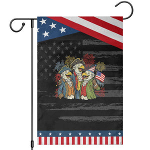Funny Founding Fathers Eagle Garden Flag 250th Anniversary America Patriotic Gift TS12 Distressed Black Blue Print Your Wear