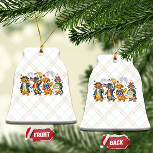 Patriotic Wiener Dog 250th Anniversary Ceramic Ornament Dachshund Lover Gift TS12 Print Your Wear