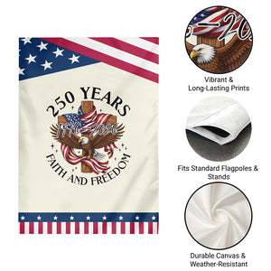 250 Years Faith And Freedom Patriotic Handheld Flag Patriotic Christian Eagle TS12 Print Your Wear