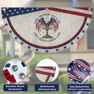 Eagle Cross One Nation Under God Patriotic Fan Flag 250th Anniversary TS12 Print Your Wear
