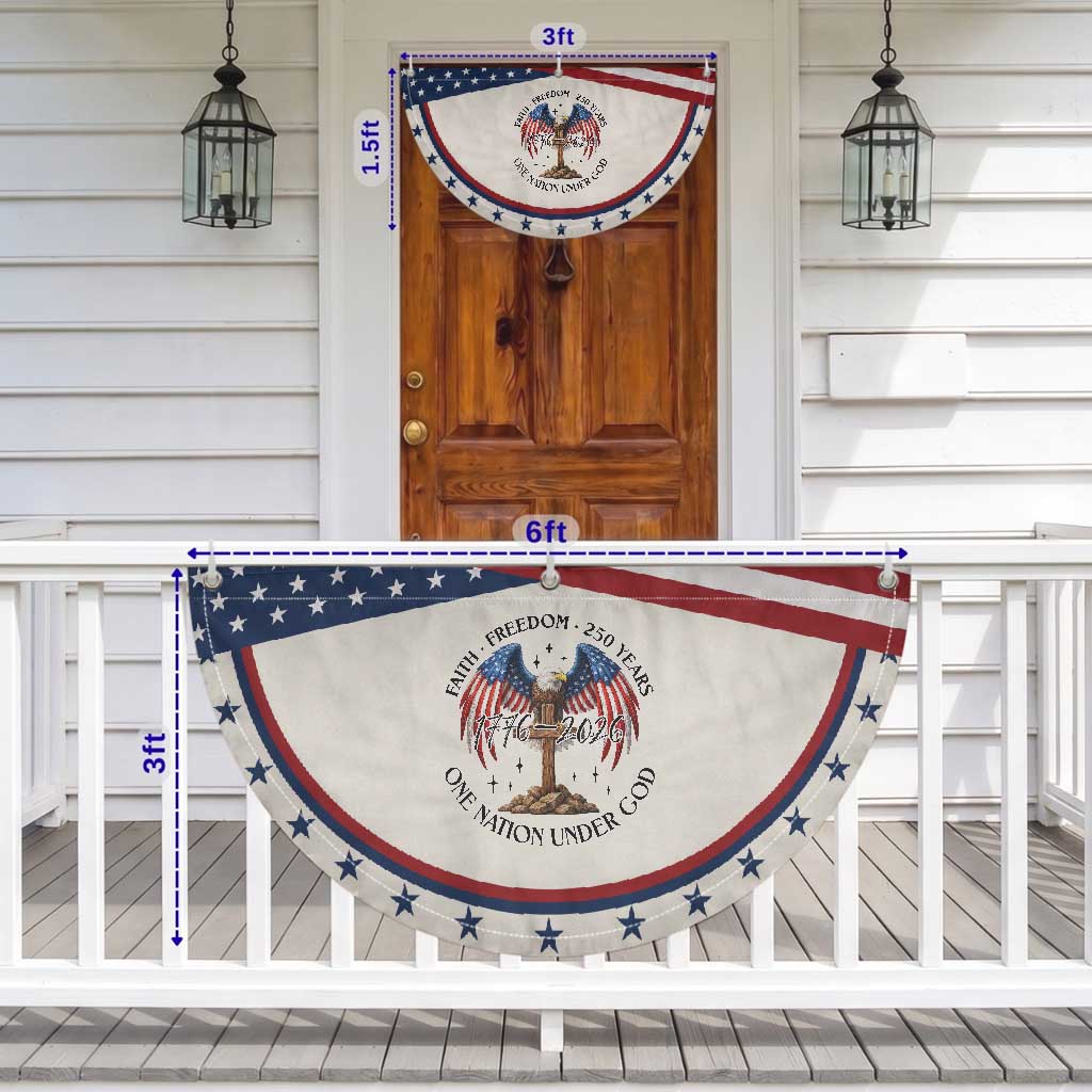Eagle Cross One Nation Under God Patriotic Fan Flag 250th Anniversary TS12 Print Your Wear