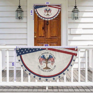 Eagle Cross One Nation Under God Patriotic Fan Flag 250th Anniversary TS12 Print Your Wear