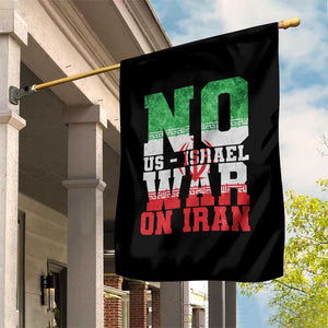 No Us Israel War On Iran Garden Flag Anti War Political Protest Statement TS12 Print Your Wear