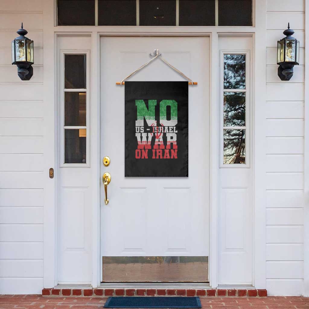 No Us Israel War On Iran Garden Flag Anti War Political Protest Statement TS12 Print Your Wear