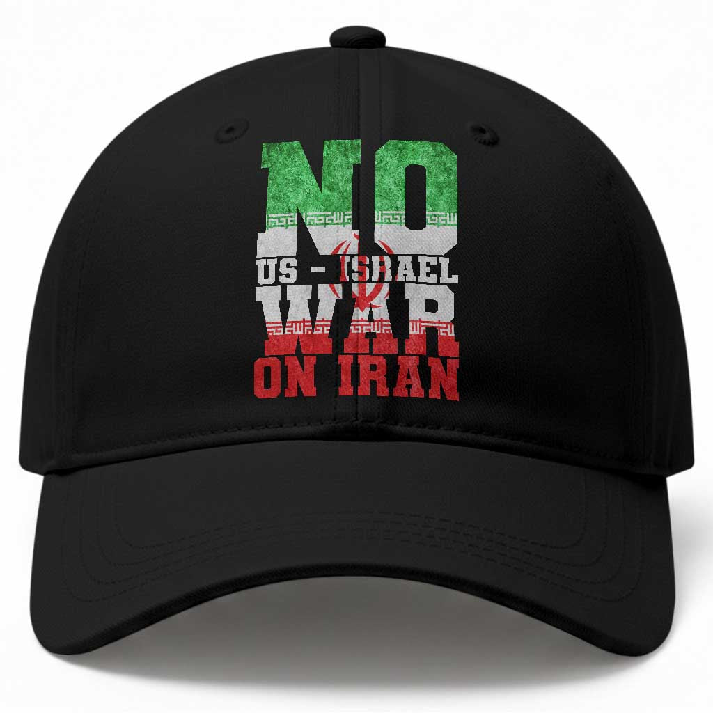 No Us Israel War On Iran Baseball Cap Anti War Political Protest Statement TS12 Print Your Wear