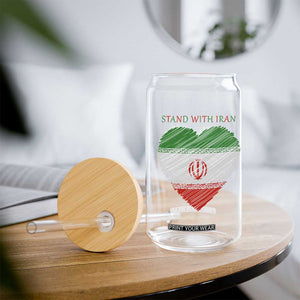 Stand With Iran Glass Can Anti War Political Protest Statement TS12 Print Your Wear