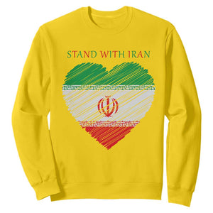 Stand With Iran Sweatshirt Anti War Political Protest Statement TS12 Daisy Print Your Wear