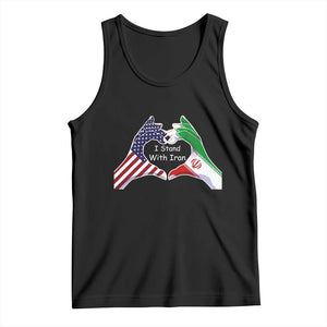 I Stand With Iran Tank Top Support Iranian People For Peace TS12 Black Print Your Wear
