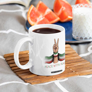 Peace With Iran Coffee Mug Support Iranian People For Peace TS12 Print Your Wear