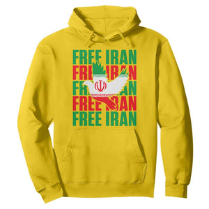 Freedom Dove Flag Hoodie Peaceful Iran Support TS12 Daisy Print Your Wear