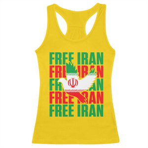 Freedom Dove Flag Racerback Tank Top Peaceful Iran Support TS12 Daisy Print Your Wear